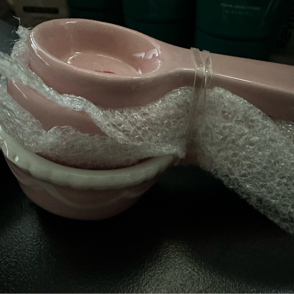 Pink Ceramic Measuring Spoon Set - Picture 2 of 4